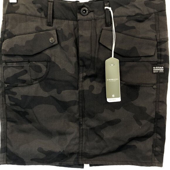 G-STAR RAW Size S Avity Radar Mini Cargo Skirt Camo Pockets - Picture 5 of 9